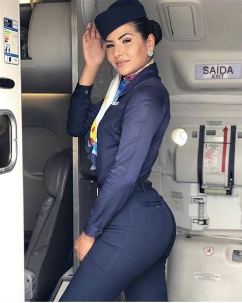 Cute na gf flight attendant .